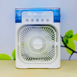 Quạt Điều Hoà Hơi Nước Mini Làm Mát Để Bàn 3 Chế Độ Gió Dung Tích Bình 600ML Tích Hợp Đèn Led M262 2