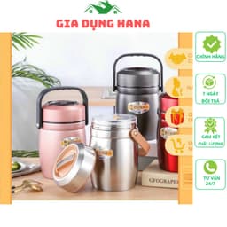 Cặp lồng Xianbao Inox 304, Cặp lồng giữ nhiệt dung tích 1,6L Chính Hãng, Cao Cấp_M189 1