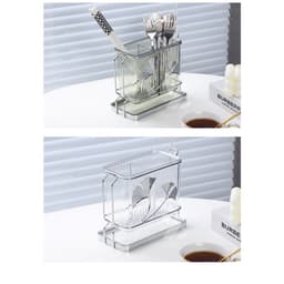ống đũa meka phong cách bắc âu,ống đựng dao đũa 2 lá vàng đặt bàn M244 4