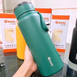 Bình Giữ Nhiệt 24h Inox 304 Nắp Titan Cao Cấp Giữ Nhiệt Tốt Kèm 3 Quà Tặng Dung Tích Lớn M175 8