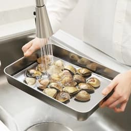 Combo 5 hộp đựng thực phẩm inox 304 cỡ lớn, Khay inox đựng thực phẩm lạnh có kèm nắp đậy 4