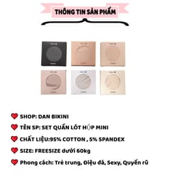 SET 6 QUẦN LÓT SU THẠCH MINI - Quần Lót Nữ Su Thạch Băng Lụa Kháng Khuẩn Siêu Tàng Hình 2