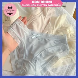Quần Lót Nữ Su Lụa Siêu Mỏng Không lộ viền co giãn phối ren hoa thoáng mát gợi cảm MÃ 1271 1