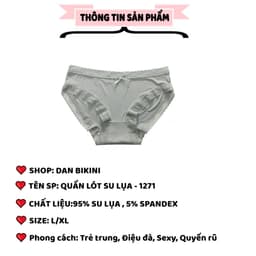 Quần Lót Nữ Su Lụa Siêu Mỏng Không lộ viền co giãn phối ren hoa thoáng mát gợi cảm MÃ 1271 2