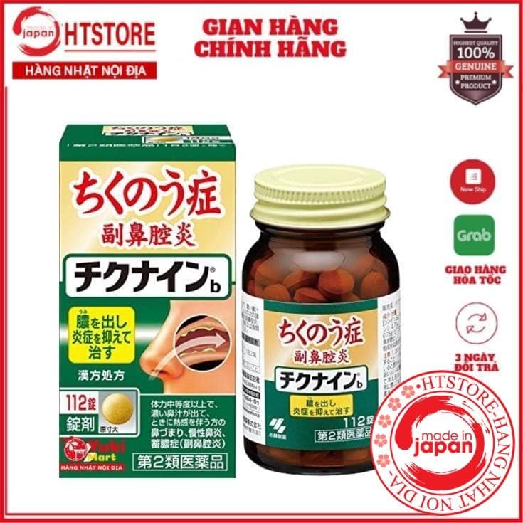 Viên uống hỗ trợ giảm xoang Nhật bản Kobayashi Chikunain