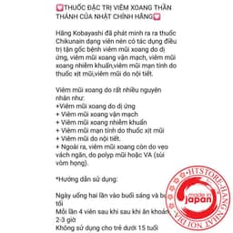Viên uống hỗ trợ giảm xoang Nhật bản Kobayashi Chikunain 6