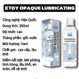 Gel bôi trơn XTOY OPAQUE Lubricating mô phỏng tinh trùng, dâm thuỷ, trắng đục, lâu khô, tăng khoái cảm - 18CENTI 4