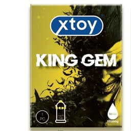 Bao cao su bi XTOY KING GEM 7 bi gai lớn, tăng khoái cảm, nhiều gel, hương vani. Hộp 01 bcs - 18CENTI 5