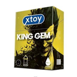 Bao cao su bi XTOY KING GEM 7 bi gai lớn, tăng khoái cảm, nhiều gel, hương vani. Hộp 01 bcs - 18CENTI 4