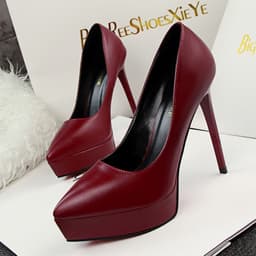 GIÀY CAO GÓT 288-1 DA BÓNG GIÀY CƯỚI ĐÚP ĐẾ LÝ NHÃ KỲ CHÍNH HÃNG CAO 12 CM 2