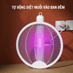 Vợt Muỗi Gấp Gọn 2 Trong 1 An Toàn, Tự Động với Lưới Bảo Vệ Thông Minh 5