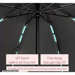 Dù Gấp Thông Minh Chống Tia UV- Chống Gió Tay Cầm Móc Tiện Lợi - Ô Gấp Gọn Dùng Cho Mưa Nắng Ngoài Trời 3