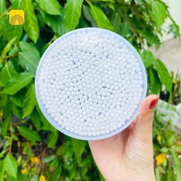 hộp bông tăm ngoáy tai 500 chiếc 2 đầu, tăm bông lấy ráy tai thân gỗ ( ms 036) 2