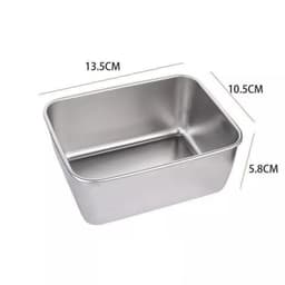 Combo 5 Hộp Đựng Thực Phẩm inox Tròn Có Nắp Đậy, khay Inox Bảo Quản Thực Phẩm Tủ Lạnh gd1511 4