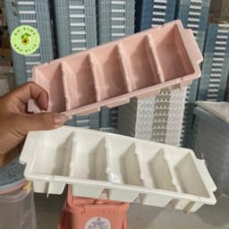 Khay làm đá 5 ô to nhựa Việt Nhật 6965 - Khay đá hình chữ nhật, khay để đồ ăn dặm cho 22 22 4
