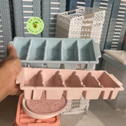 Khay làm đá 5 ô to nhựa Việt Nhật 6965 - Khay đá hình chữ nhật, khay để đồ ăn dặm cho 22 22 3