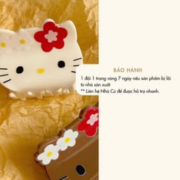 Kẹp Tóc Mái Hello Kitty NHÀ CÚ Nhựa Xinh Xắn Kute Phong Cách Hàn Quốc Hot Trend Nữ 6015 8