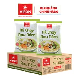 [VOUCHER HOT 10%] Thùng 30 Gói Mì Chay Rau Nấm VIFON 65g Vị Ngon Thanh Nhẹ Không Phẩm Màu Tổng Hợp 3