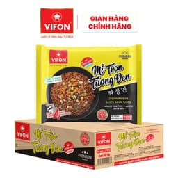 Thùng 24 gói Mì Nấu Mì Trộn tương đen VIFON 110gr/ gói sợi to dai giòn vị cay bùng nổ TẠP HÓA BÁN_SỈ 3