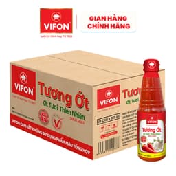 [VOUCHER HOT 10%] Thùng 24 Tương ớt VIFON 500ml/chai 3