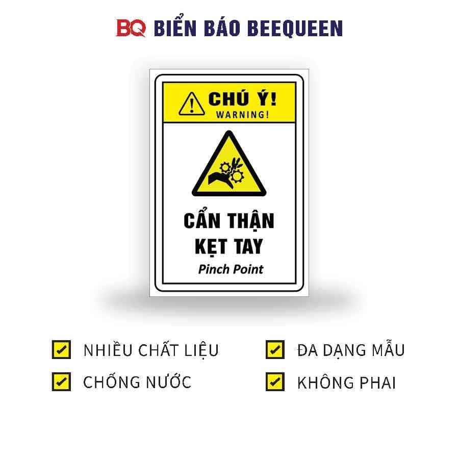 Biển báo cẩn thận kẹt tay - bq