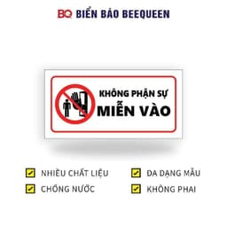 Biển không phận sự miễn vào 15x30cm - biển báo beeqeen h32 1
