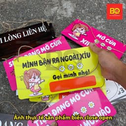Biển báo đóng mở cửa - close open treo cửa hàng, quán xá, văn phòng... thiết kế theo yêu cầu 6