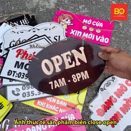 Biển báo đóng mở cửa - close open treo cửa hàng, quán xá, văn phòng... thiết kế theo yêu cầu 9