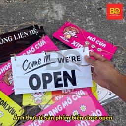 Biển báo đóng mở cửa - close open treo cửa hàng, quán xá, văn phòng... thiết kế theo yêu cầu 5