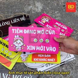 Biển báo đóng mở cửa - close open treo cửa hàng, quán xá, văn phòng... thiết kế theo yêu cầu 7