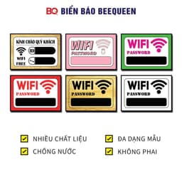 20 mẫu biển pass wifi - bảng treo ghi password wifi cho các cửa hàng 1