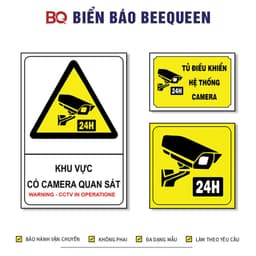Biển báo khu vực có camera quan sát - biển báo tủ điều khiển hệ thống camera 1
