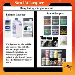 Sơn Lót Lacquer SUNIN7/MR HOBBY GAIA 60ml - Primer cho Mô Hình Gundam Bám Sơn Xuất Sắc, Che Khuyết Điểm (Trắng/Xám/Đen) 3