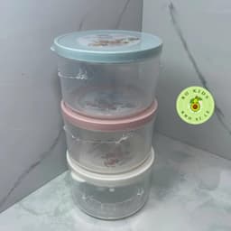 Hộp nhựa đựng thực phẩm nhựa Việt Nhật size vừa xinh 1000ml, Hộp Tròn 6528-1nắp dẻo đựng đồ ăn AMIZIN 6