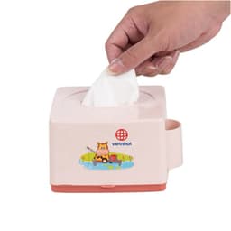 Hộp đựng giấy ăn nhựa Việt Nhật (2702) hộp để khăn giấy để bàn, gia đình, quán ăn kt (13x13x8 cm) hàng có sẵn 3