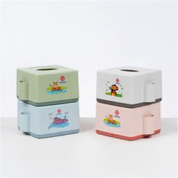 Hộp đựng giấy ăn nhựa Việt Nhật (2702) hộp để khăn giấy để bàn, gia đình, quán ăn kt (13x13x8 cm) hàng có sẵn 7