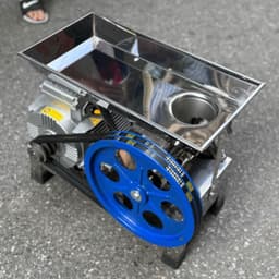 Cối đùn thịt xương 12-22-32 inox 304 không motor, đầy đủ cối, chân giá, phễu. 6