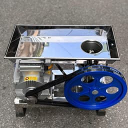 Cối đùn thịt xương 12-22-32 inox 304 không motor, đầy đủ cối, chân giá, phễu. 1