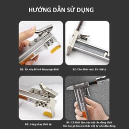 Cây gõ đóng đinh bê tông tự động ST18 ST25, Búa đóng đinh nẹp điện, phông bạt siêu tốc 6