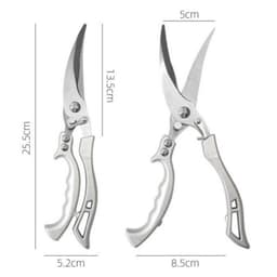 Kéo Cắt Gà VINALUXURY Thép Không Gỉ - Kéo Nhà Bếp Đa Chức Năng Để Cắt Thịt Và Xương(Giá Rẻ ) 9