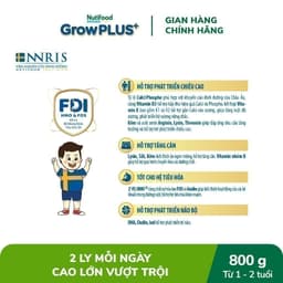 Sữa Bột Nutifood Sweden GrowPLUS+ Cao lớn vượt trội (Bạc) 800g 8