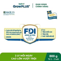 Sữa Bột Nutifood Sweden GrowPLUS+ Cao lớn vượt trội (Bạc) 800g 7