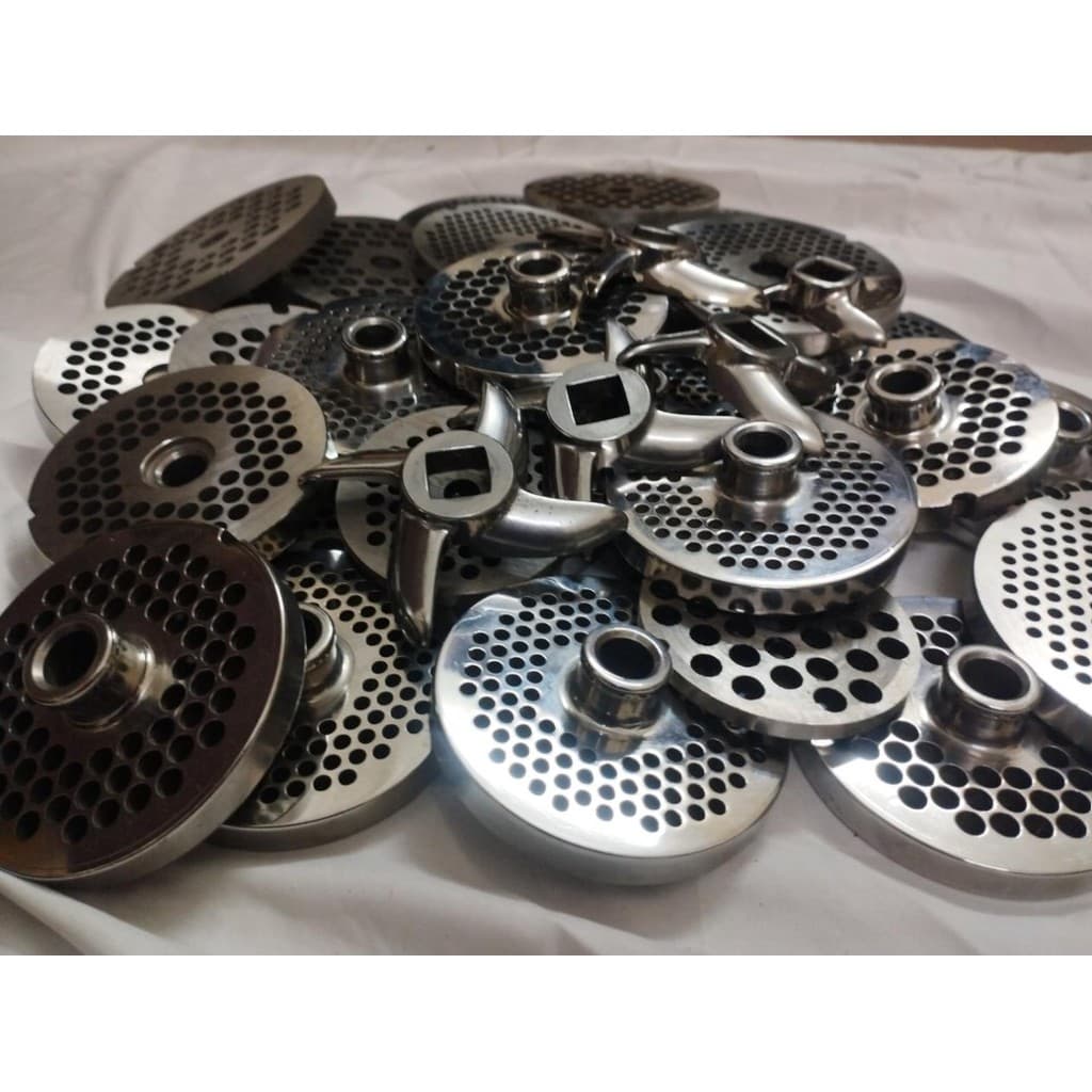 "Mặt sàng máy xay thịt inox 22 - 32, lỗ từ 2mm đến 10mm, nhiều kích thước chất lượng cao."