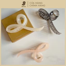 Kẹp Tóc Thạch Chữ Thập Đính Ngọc NHÀ CÚ Kẹp Bấm Càng Cua Phong Cách Tiểu Thư Sang Trọng Thanh Lịch 5976 6