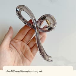 Kẹp Tóc Thạch Chữ Thập Đính Ngọc NHÀ CÚ Kẹp Bấm Càng Cua Phong Cách Tiểu Thư Sang Trọng Thanh Lịch 5976 4