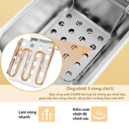 Bếp Chiên Nhúng 6L Sunny - Đa Năng, Bền Bỉ, Chiên Món Ngon Từng Giây! 4