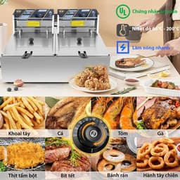 Bếp chiên nhúng dầu 4L, 6L, 12L - Đa dạng mẫu bếp đơn và bếp đôi cho món chiên ngon. 8