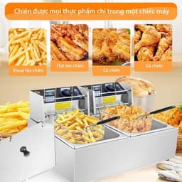 Bếp chiên nhúng dầu 4L, 6L, 12L - Đa dạng mẫu bếp đơn và bếp đôi cho món chiên ngon. 1