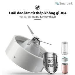 Máy Xay Thực Phẩm Mini Bear LLJ-D04B1, Công Suất 150W, 2 Cối 350ml, Lưỡi Xay Inox 304 2 Tầng 4