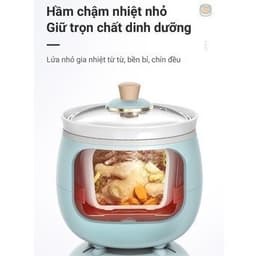 Nồi Nấu Chậm Bear DDG-D20P1, 2Lit - 175W, 8 Chế Độ Nấu, Lòng Gốm Sứ, Hẹn Giờ Giữ Ấm 9.5H, Hàng Chính Hãng 4